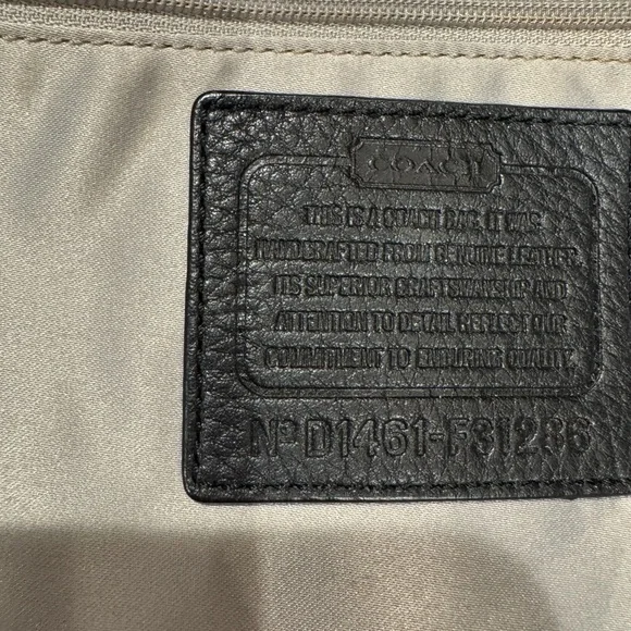 Coach Black Park Carrie Studded Leather Hobo Satchel with Coach tags. April 2014 - Picture 10 of 16